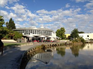 By the lake at Waikato Hamiton campus