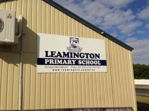 Leamington School Sign
